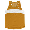 Orange Burnt And White Running Track Tops Made In USA by Tribe Lacrosse