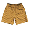 Pinstripes Athletic Running Fitness Exercise Shorts 7" Inseam Shorts Made In USA by Tribe Lacrosse