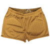 Pinstripes Shorty Short Gym Shorts 2.5" Inseam Made In USA by Tribe Lacrosse