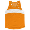 Orange Tennessee And White Running Track Tops Made In USA by Tribe Lacrosse