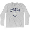 Oregon State Anchor Home Cotton Adult Long Sleeve T-shirt by Ultras