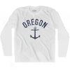 Oregon State Anchor Home Cotton Adult Long Sleeve T-shirt by Ultras