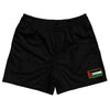 Palestine Country Heritage Flag Rugby Shorts Made In USA by Rugby Shorts