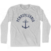 Pennsylvania State Anchor Home Cotton Adult Long Sleeve T-shirt by Ultras