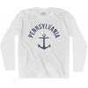 Pennsylvania State Anchor Home Cotton Adult Long Sleeve T-shirt by Ultras
