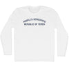 People's Democratic Republic of Yemen Adult Cotton Long Sleeve T-shirt by Tribe Lacrosse