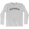 Peshawar Vintage City Adult Cotton Long Sleeve T-shirt by Ultras