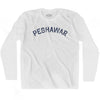 Peshawar Vintage City Adult Cotton Long Sleeve T-shirt by Ultras