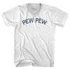 Pew Pew Adult Tri-Blend V-neck T-shirt by Tribe Lacrosse