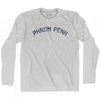 Phnom Penh Vintage City Adult Cotton Long Sleeve T-shirt by Ultras