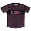 Pinstripes Custom Finish Line Running Shirt Track Cross Made In USA by Tribe Lacrosse