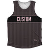 Pinstripes Custom Finish Line Athletic Tank Top by Tribe Lacrosse