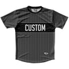 Pinstripes Custom Finish Line Running Shirt Track Cross Made In USA by Tribe Lacrosse