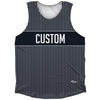 Pinstripes Custom Finish Line Athletic Tank Top by Tribe Lacrosse