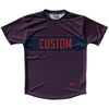 Pinstripes Custom Finish Line Running Shirt Track Cross Made In USA by Tribe Lacrosse