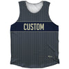 Pinstripes Custom Finish Line Athletic Tank Top by Tribe Lacrosse