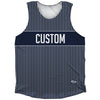 Pinstripes Custom Finish Line Athletic Tank Top by Tribe Lacrosse