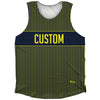 Pinstripes Custom Finish Line Athletic Tank Top by Tribe Lacrosse