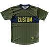 Pinstripes Custom Finish Line Running Shirt Track Cross Made In USA by Tribe Lacrosse