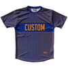 Pinstripes Custom Finish Line Running Shirt Track Cross Made In USA by Tribe Lacrosse