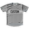 Pinstripes Custom Finish Line Running Shirt Track Cross Made In USA by Tribe Lacrosse