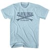 Playalinda Surf Break Crossed Surf Board Surfing Destination Adult Cotton T-Shirt by Tribe Lacrosse