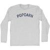 Popcarn (Popcorn With An A) Adult Cotton Long Sleeve T-shirt by Tribe Lacrosse