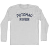 Potomac River Adult Cotton Long Sleeve T-shirt by Tribe Lacrosse