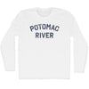 Potomac River Adult Cotton Long Sleeve T-shirt by Tribe Lacrosse