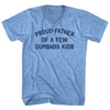 Proud Father Of A Few Dumbass Kids Adult Tri-Blend V-neck T-shirt