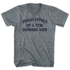 Proud Father Of A Few Dumbass Kids Tri-Blend V-neck Womens Junior Cut T-shirt