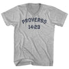 Proverbs 14 23 Adult Cotton V-neck T-shirt