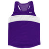 Purple Lakers And White Running Track Tops Made In USA by Tribe Lacrosse
