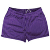 Pinstripes Shorty Short Gym Shorts 2.5" Inseam Made In USA by Tribe Lacrosse