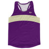Purple Medium And Vegas Gold Running Track Tops Made In USA by Tribe Lacrosse