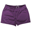 Pinstripes Shorty Short Gym Shorts 2.5" Inseam Made In USA by Tribe Lacrosse
