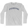 Pyongyang Vintage City Adult Cotton Long Sleeve T-shirt by Ultras