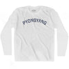 Pyongyang Vintage City Adult Cotton Long Sleeve T-shirt by Ultras