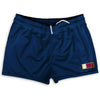 Qatar Country Heritage Flag Shorty Short Gym Shorts 2.5" Inseam Made In USA by Shorty Shorts