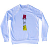 Red Card Soccer Adult Tri-Blend Sweatshirt by Tribe Lacrosse