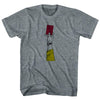 Red Card Soccer Adult Tri-Blend T-shirt by Tribe Lacrosse