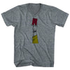 Red Card Soccer Adult Tri-Blend V-neck T-shirt by Tribe Lacrosse
