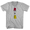 Red Card Soccer Adult Cotton V-neck T-shirt by Tribe Lacrosse