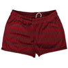 Pinstripes Shorty Short Gym Shorts 2.5" Inseam Made In USA by Tribe Lacrosse
