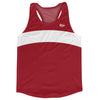 Red Cardinal And White Running Track Tops Made In USA by Tribe Lacrosse