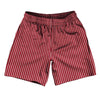 Pinstripes Athletic Running Fitness Exercise Shorts 7" Inseam Shorts Made In USA by Tribe Lacrosse