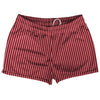 Pinstripes Shorty Short Gym Shorts 2.5" Inseam Made In USA by Tribe Lacrosse