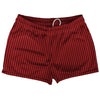 Pinstripes Shorty Short Gym Shorts 2.5" Inseam Made In USA by Tribe Lacrosse