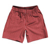 Pinstripes Athletic Running Fitness Exercise Shorts 7" Inseam Shorts Made In USA by Tribe Lacrosse