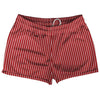 Pinstripes Shorty Short Gym Shorts 2.5" Inseam Made In USA by Tribe Lacrosse